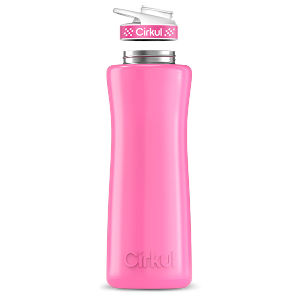 42oz. Pink Stainless Steel Bottle & Comfort Grip Lid